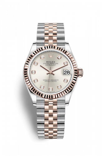 Remontoir à montres pour montre Rolex Datejust 31 Datejust 31 Stainless Steel/ Rose Or / Fluted / Argent - Diamond / Jubilee