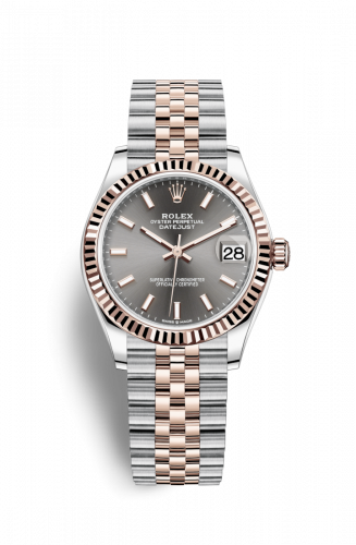 Remontoir à montres pour montre Rolex Datejust 31 Datejust 31 Stainless Steel/ Rose Or / Fluted / Gris / Jubilee