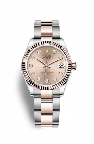 Remontoir à montres pour montre Rolex Datejust 31 Datejust 31 Stainless Steel/ Rose Or / Fluted / Rose - Diamond / Oyster