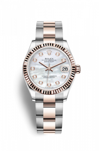 Remontoir à montres pour montre Rolex Datejust 31 Datejust 31 Stainless Steel/ Rose Or / Fluted / MOP / Oyster