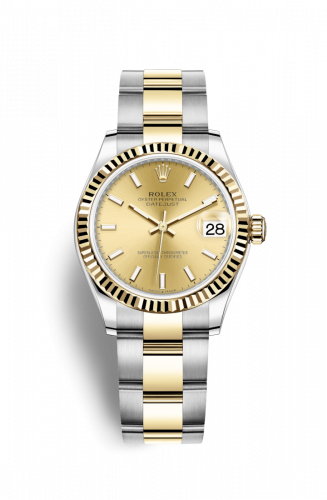 Remontoir à montres pour montre Rolex Datejust 31 Datejust 31 Stainless Steel / Yellow Or / Fluted / Champagne / Oyster