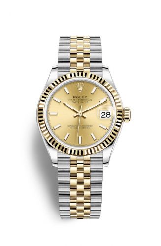 Remontoir à montres pour montre Rolex Datejust 31 Datejust 31 Stainless Steel / Yellow Or / Fluted / Champagne / Jubilee