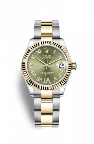 Remontoir à montres pour montre Rolex Datejust 31 Datejust 31 Stainless Steel / Yellow Or / Fluted / Olive - Roman / Oyster