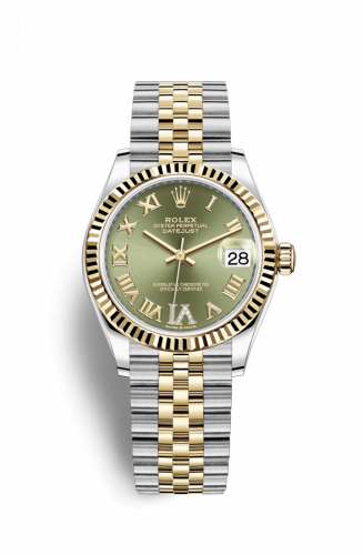 Remontoir à montres pour montre Rolex Datejust 31 Datejust 31 Stainless Steel / Yellow Or / Fluted / Olive - Roman / Jubilee