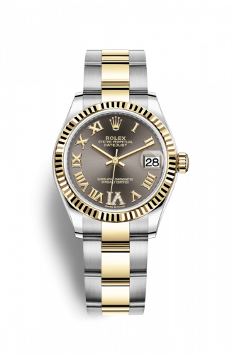 Remontoir à montres pour montre Rolex Datejust 31 Datejust 31 Stainless Steel / Yellow Or / Fluted / Gris - Roman / Oyster