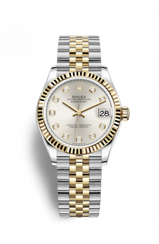 Remontoir à montres pour montre Rolex Datejust 31 Datejust 31 Stainless Steel / Yellow Or / Fluted / Argent - Diamond / Jubilee