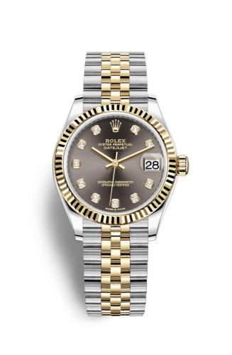 Remontoir à montres pour montre Rolex Datejust 31 Datejust 31 Stainless Steel / Yellow Or / Fluted / Gris - Diamond / Jubilee