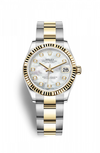 Remontoir à montres pour montre Rolex Datejust 31 Datejust 31 Stainless Steel / Yellow Or / Fluted / MOP / Oyster
