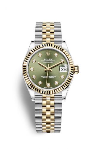 Remontoir à montres pour montre Rolex Datejust 31 Datejust 31 Stainless Steel / Yellow Or / Fluted / Olive - Diamond / Jubilee