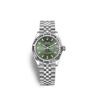 Remontoir à montres pour montre Rolex Datejust 31 Datejust 31 Stainless Steel Fluted / Jubilee / Verte