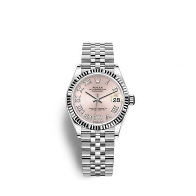Remontoir à montres pour montre Rolex Datejust 31 Datejust 31 Stainless Steel Fluted / Jubilee / Rose - Roman