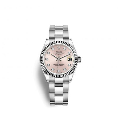 Remontoir à montres pour montre Rolex Datejust 31 Datejust 31 Stainless Steel Fluted / Oyster / Rose - Diamond