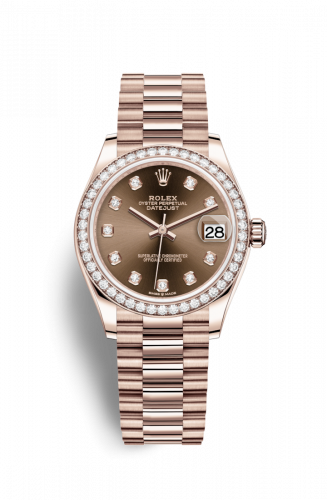 Remontoir à montres pour montre Rolex Datejust 31 Datejust 31 Rose Or / Diamond / Chocolate - Diamond / President
