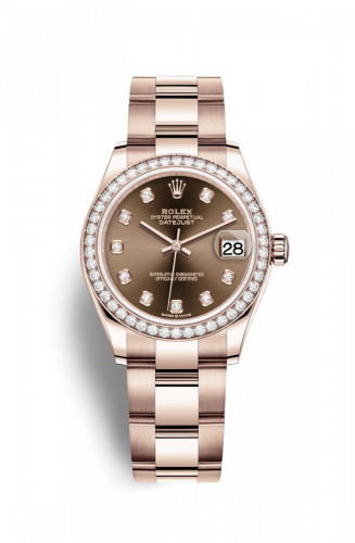 Remontoir à montres pour montre Rolex Datejust 31 Datejust 31 Rose Or / Diamond / Chocolate - Diamond / Oyster