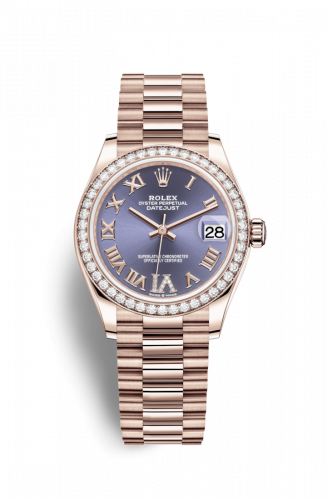 Remontoir à montres pour montre Rolex Datejust 31 Datejust 31 Rose Or / Diamond / Aubergine - Roman / President