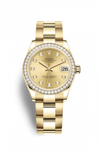 Remontoir à montres pour montre Rolex Datejust 31 Datejust 31 Yellow Or / Diamond / Champagne - Diamond / Oyster