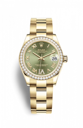 Remontoir à montres pour montre Rolex Datejust 31 Datejust 31 Yellow Or / Diamond / Olive - Roman / Oyster