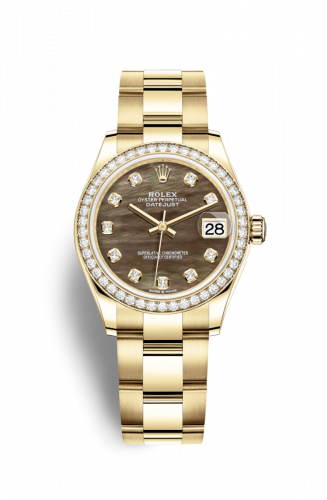 Remontoir à montres pour montre Rolex Datejust 31 Datejust 31 Yellow Or / Diamond / Noire MOP / Oyster