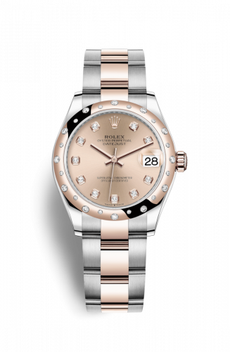 Remontoir à montres pour montre Rolex Datejust 31 Datejust 31 Stainless Steel/ Rose Or / Domed - Diamond / Rose - Diamond / Oyster