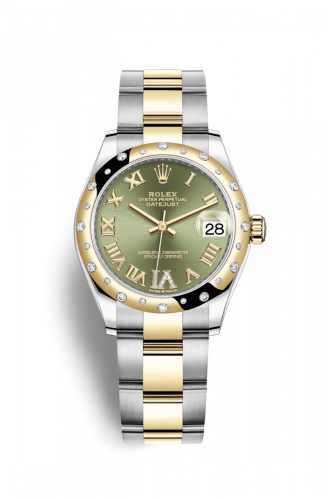 Remontoir à montres pour montre Rolex Datejust 31 Datejust 31 Stainless Steel / Yellow Or / Domed - Diamond / Olive - Roman / Oyster