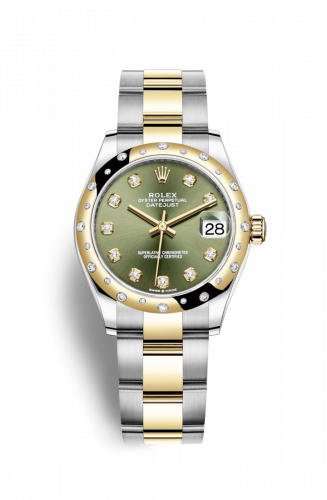 Remontoir à montres pour montre Rolex Datejust 31 Datejust 31 Stainless Steel / Yellow Or / Domed - Diamond / Olive - Diamond / Oyster