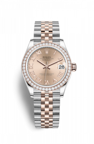 Remontoir à montres pour montre Rolex Datejust 31 Datejust 31 Stainless Steel/ Rose Or / Diamond / Rose - Roman / Jubilee
