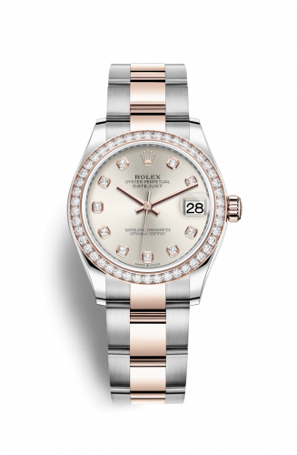 Remontoir à montres pour montre Rolex Datejust 31 Datejust 31 Stainless Steel/ Rose Or / Diamond / Argent - Diamond / Oyster