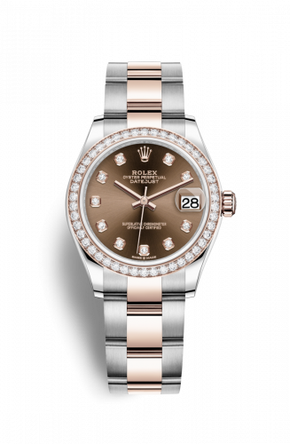 Remontoir à montres pour montre Rolex Datejust 31 Datejust 31 Stainless Steel/ Rose Or / Diamond / Chocolate - Diamond / Oyster