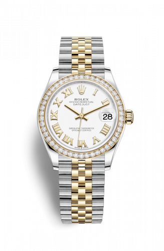 Remontoir à montres pour montre Rolex Datejust 31 Datejust 31 Stainless Steel / Yellow Or / Diamond / Blanc - Roman / Jubilee