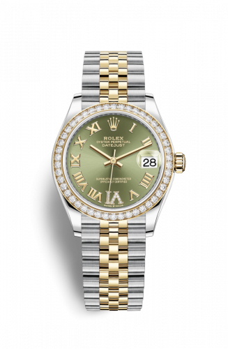 Remontoir à montres pour montre Rolex Datejust 31 Datejust 31 Stainless Steel / Yellow Or / Diamond / Olive - Roman / Jubilee