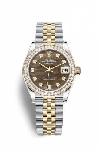 Remontoir à montres pour montre Rolex Datejust 31 Datejust 31 Stainless Steel / Yellow Or / Diamond / Noire MOP / Jubilee