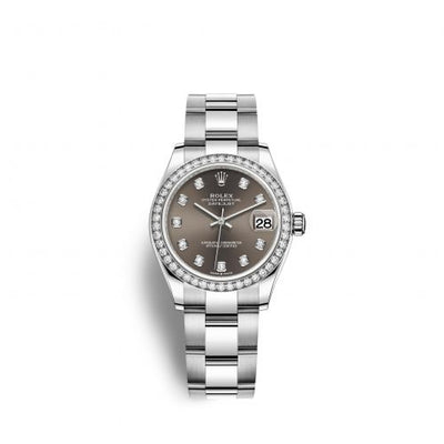 Remontoir à montres pour montre Rolex Datejust 31 Datejust 31 Stainless Steel Diamond / Oyster / Gris - Diamond