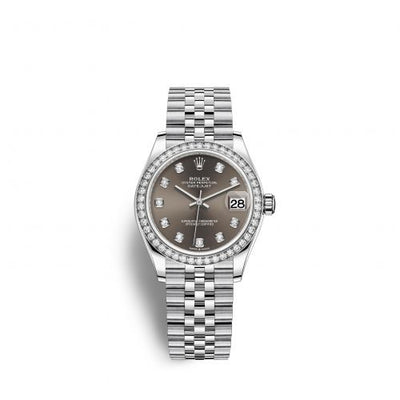 Remontoir à montres pour montre Rolex Datejust 31 Datejust 31 Stainless Steel Diamond / Jubilee / Gris - Diamond