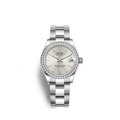 Remontoir à montres pour montre Rolex Datejust 31 Datejust 31 Stainless Steel Diamond / Oyster / Argent