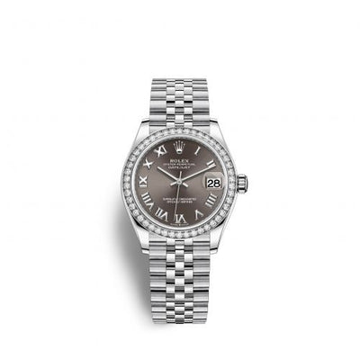 Remontoir à montres pour montre Rolex Datejust 31 Datejust 31 Stainless Steel Diamond / Jubilee / Gris - Roman