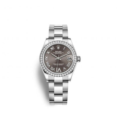 Remontoir à montres pour montre Rolex Datejust 31 Datejust 31 Stainless Steel Diamond / Oyster / Gris - Roman