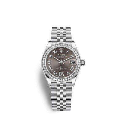 Remontoir à montres pour montre Rolex Datejust 31 Datejust 31 Stainless Steel Diamond / Jubilee / Gris - Roman
