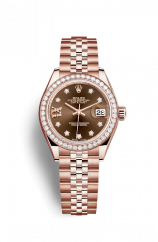 Remontoir à montres pour montre Rolex Lady-Datejust Lady-Datejust 28 Everose Diamond / Jubilee / Chocolate Diamond