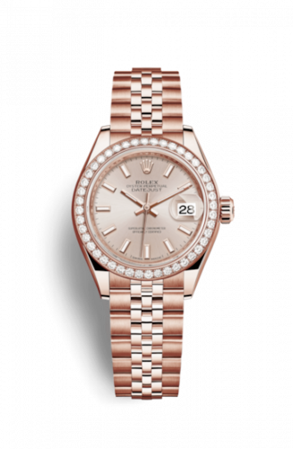 Remontoir à montres pour montre Rolex Lady-Datejust Lady-Datejust 28 Everose Diamond / Jubilee / Sundust