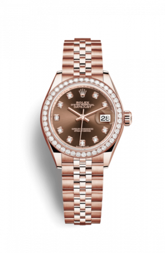 Remontoir à montres pour montre Rolex Lady-Datejust Lady-Datejust 28 Everose Diamond / Jubilee / Chocolate Diamond