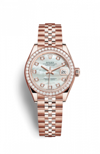 Remontoir à montres pour montre Rolex Lady-Datejust Lady-Datejust 28 Everose Diamond / Jubilee / MOP