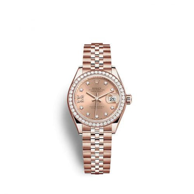 Remontoir à montres pour montre Rolex Lady-Datejust Lady-Datejust 28 Rose Or / Diamond / Rose - Diamond / Jubilee