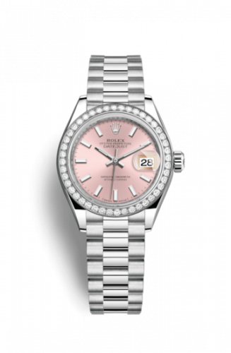 Remontoir à montres pour montre Rolex Lady-Datejust Lady-Datejust 28 Platinum Diamond / President / Rose