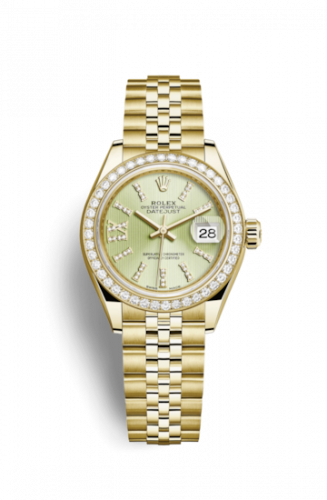 Remontoir à montres pour montre Rolex Lady-Datejust Lady-Datejust 28 Yellow Or Diamond / Jubilee / Linden Diamonds