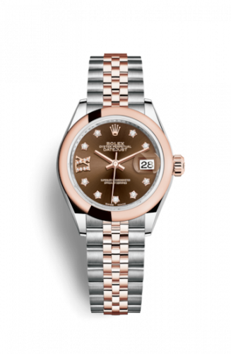 Remontoir à montres pour montre Rolex Lady-Datejust Lady-Datejust 28 Rolesor Rose Domed / Jubilee / Chocolate Diamond