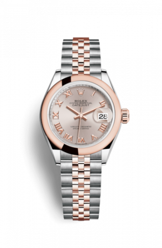 Remontoir à montres pour montre Rolex Lady-Datejust Lady-Datejust 28 Rolesor Rose Domed / Jubilee / Sundust Roman
