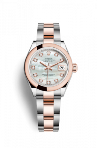 Remontoir à montres pour montre Rolex Lady-Datejust Lady-Datejust 28 Rolesor Rose Domed / Oyster / MOP