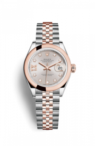 Remontoir à montres pour montre Rolex Lady-Datejust Lady-Datejust 28 Rolesor Rose Domed / Jubilee / Sundust Diamond