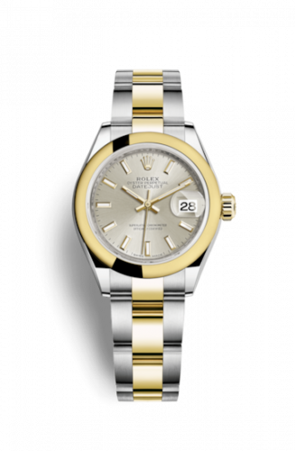 Remontoir à montres pour montre Rolex Lady-Datejust Lady-Datejust 28 Rolesor Yellow Domed / Oyster / Argent
