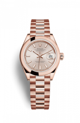 Remontoir à montres pour montre Rolex Lady-Datejust Lady-Datejust 28 Everose Domed / President / Sundust